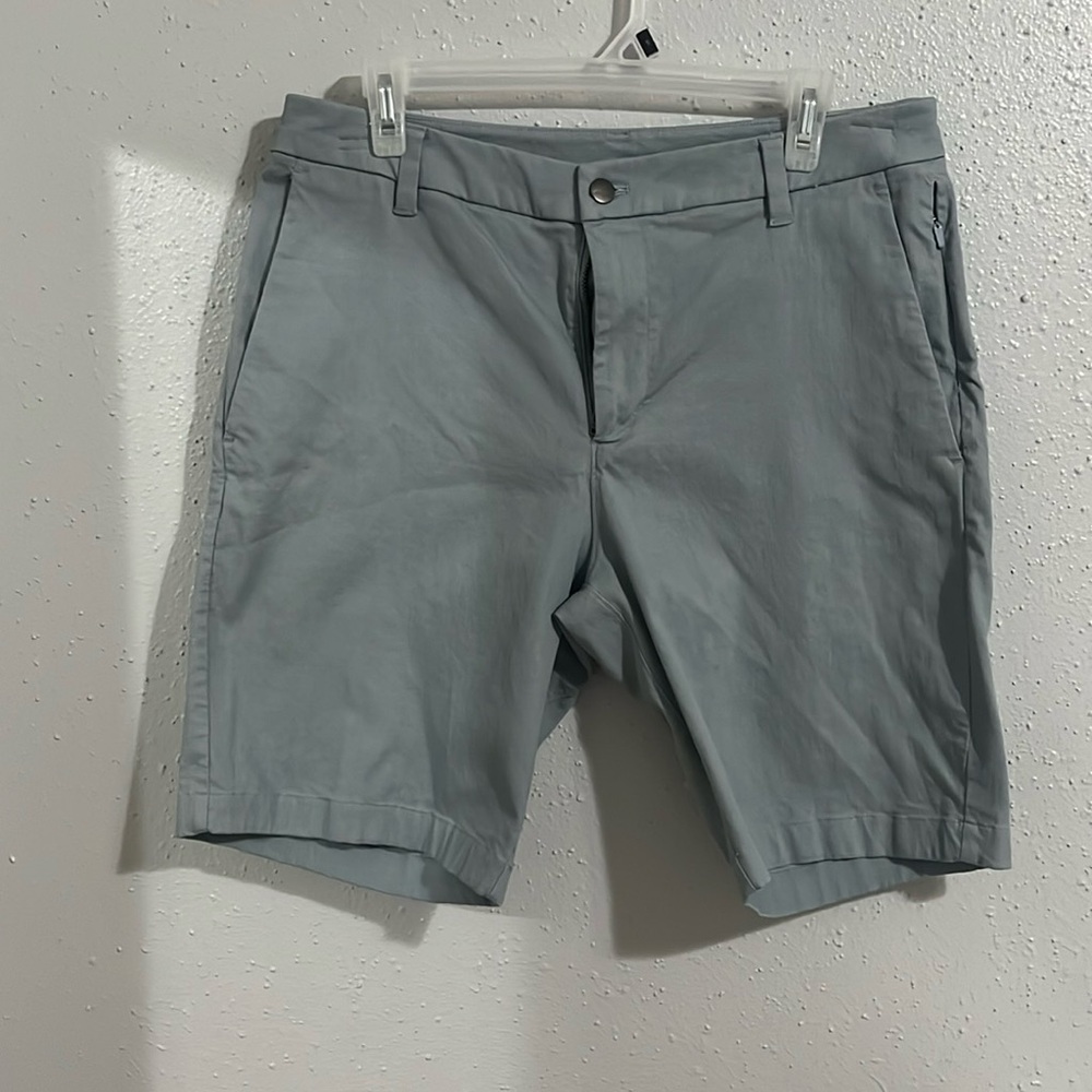 Lululemon greenish/grayish shorts.